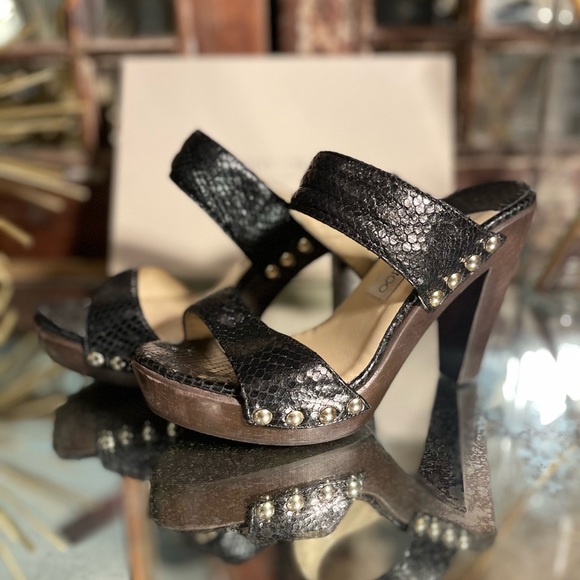 Jimmy Choo Shoes - JIMMY CHOO Ulrika platform snakeskin sz40 sandal sexy day or night. Beautiful